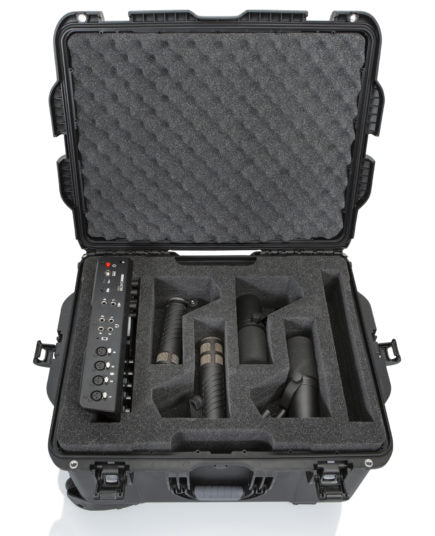 Gator Cases | Titan Case For Rodecaster Pro, 4 Mics & 4 Headsets