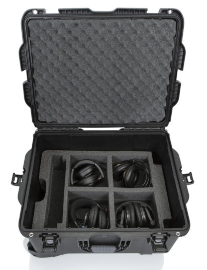 Gator Cases | Titan Case For Rodecaster Pro, 4 Mics & 4 Headsets
