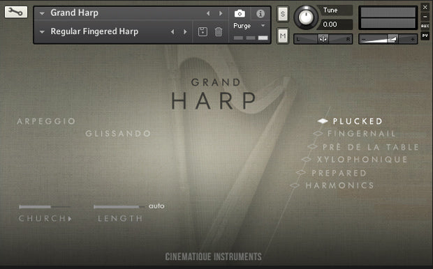 Cinematique Instruments Grand Harp
