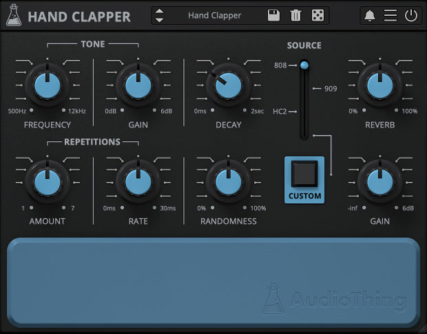 AudioThing | Hand Clapper Drum Synthesizer Plug-in