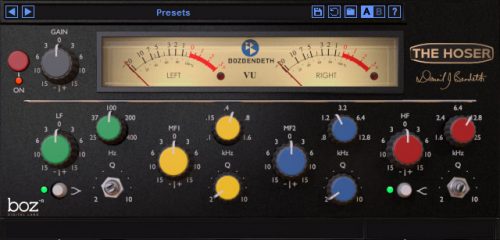 boz Digital Labs | The Hoser vintage EQ Plug-in