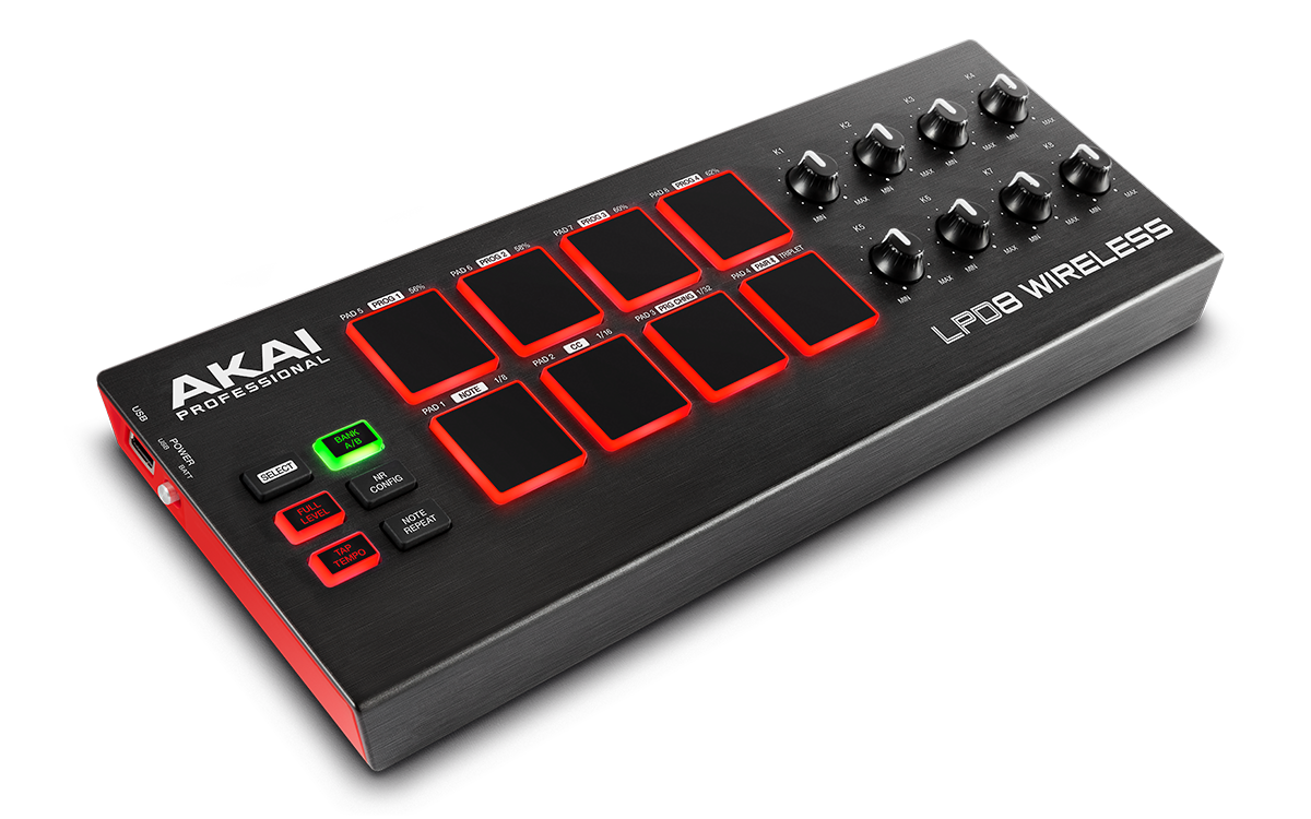 Akai Professional LPD8 Mini Pad Controller -  Wireless