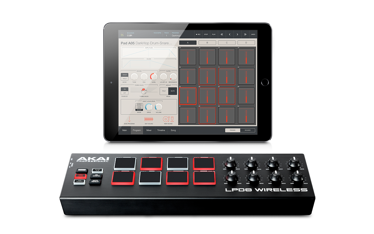 Akai Professional LPD8 Mini Pad Controller -  Wireless