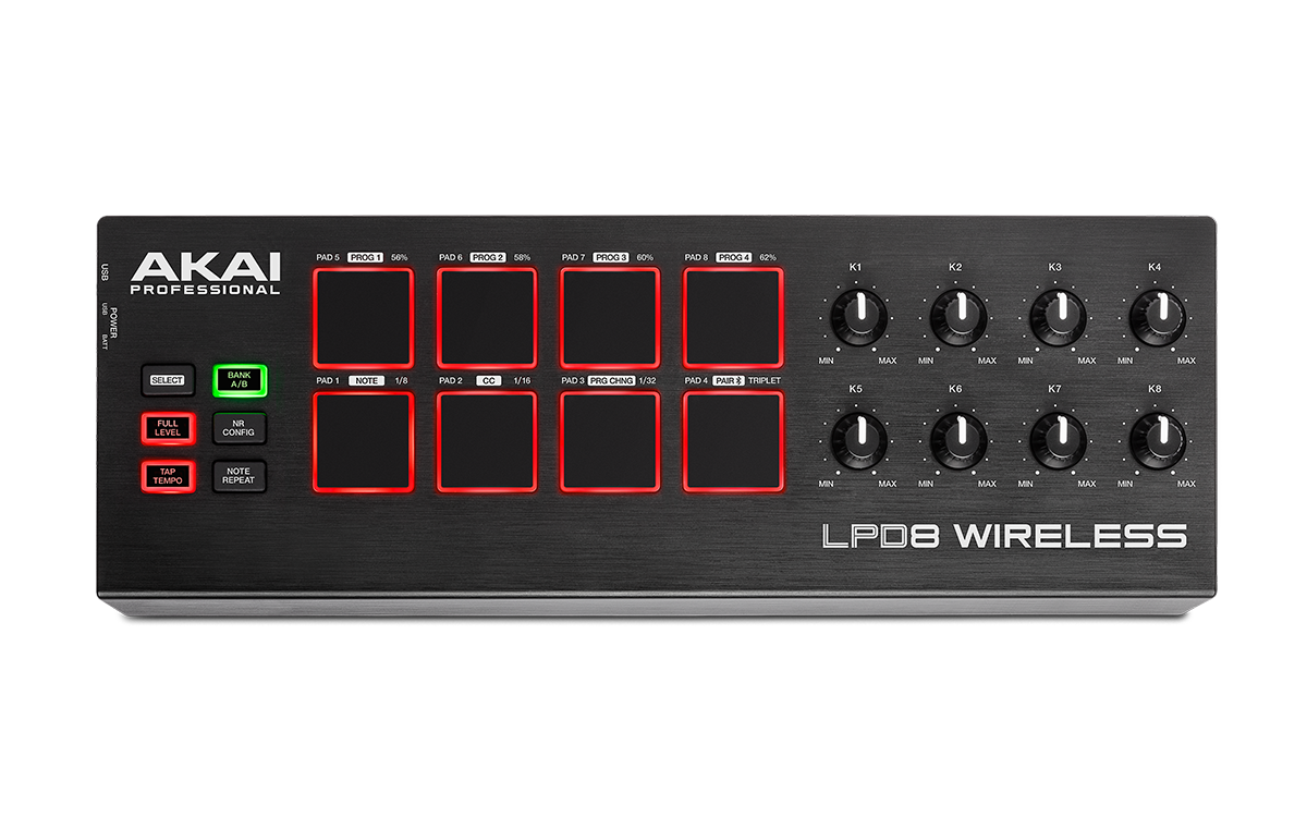 Akai Professional LPD8 Mini Pad Controller -  Wireless