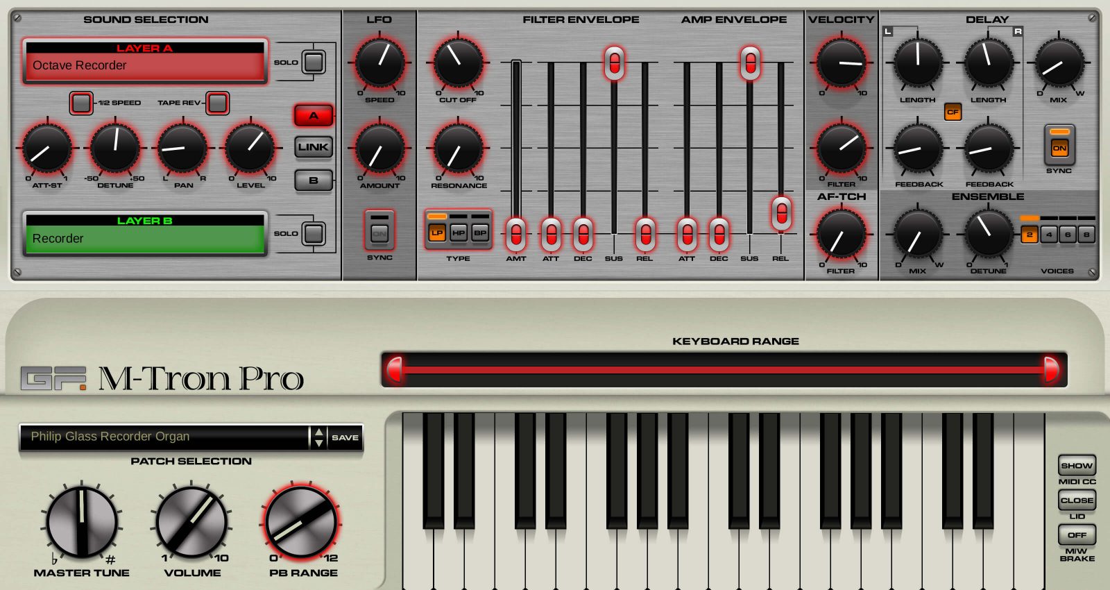 GForce Software | M-Tron Pro Synthesizer Plug-in