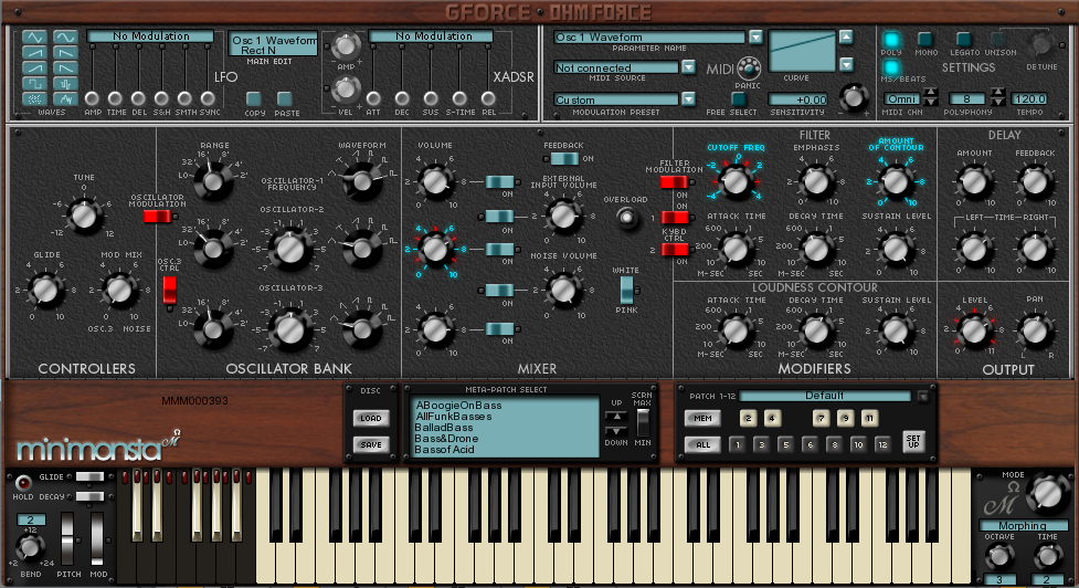 GForce Software | Minimonsta Virtual Synthesizer Plug-in