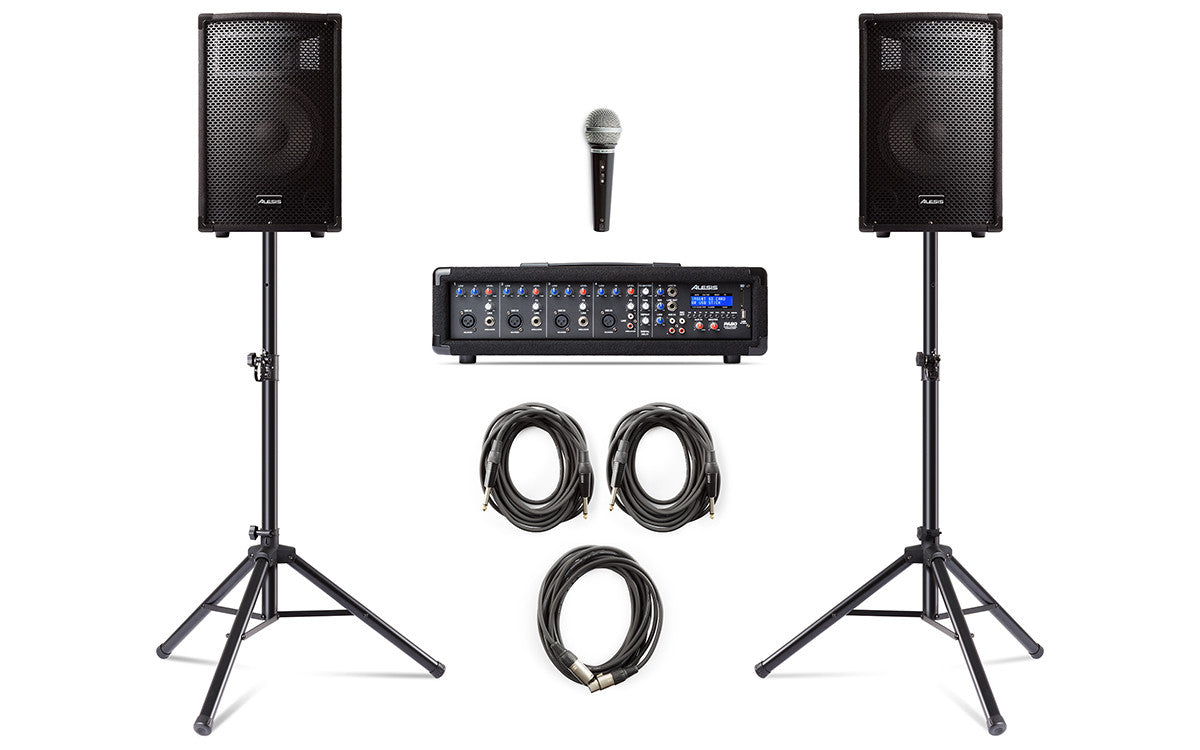 Alesis PA SYSTEM IN A BOX BUNDLE