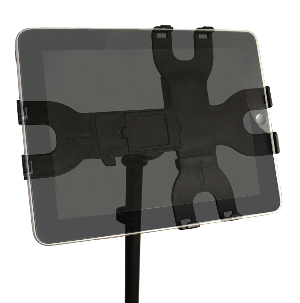 Gator Frameworks | iPad Tablet Tray with Microphone Stand Mount