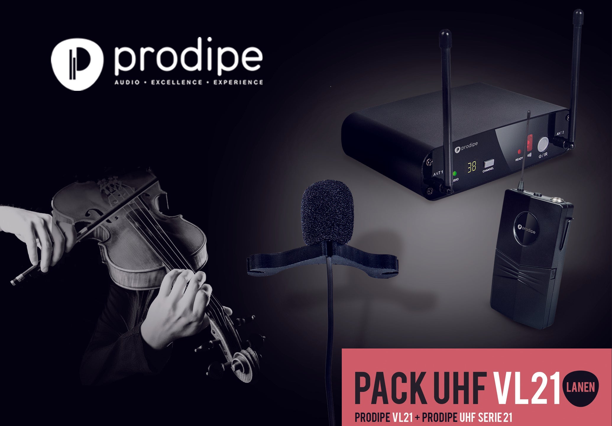 Prodipe Pack UHF VL21 Violons & Altos