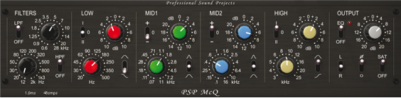 PSP Audioware | McQ Equalizer Plug-in