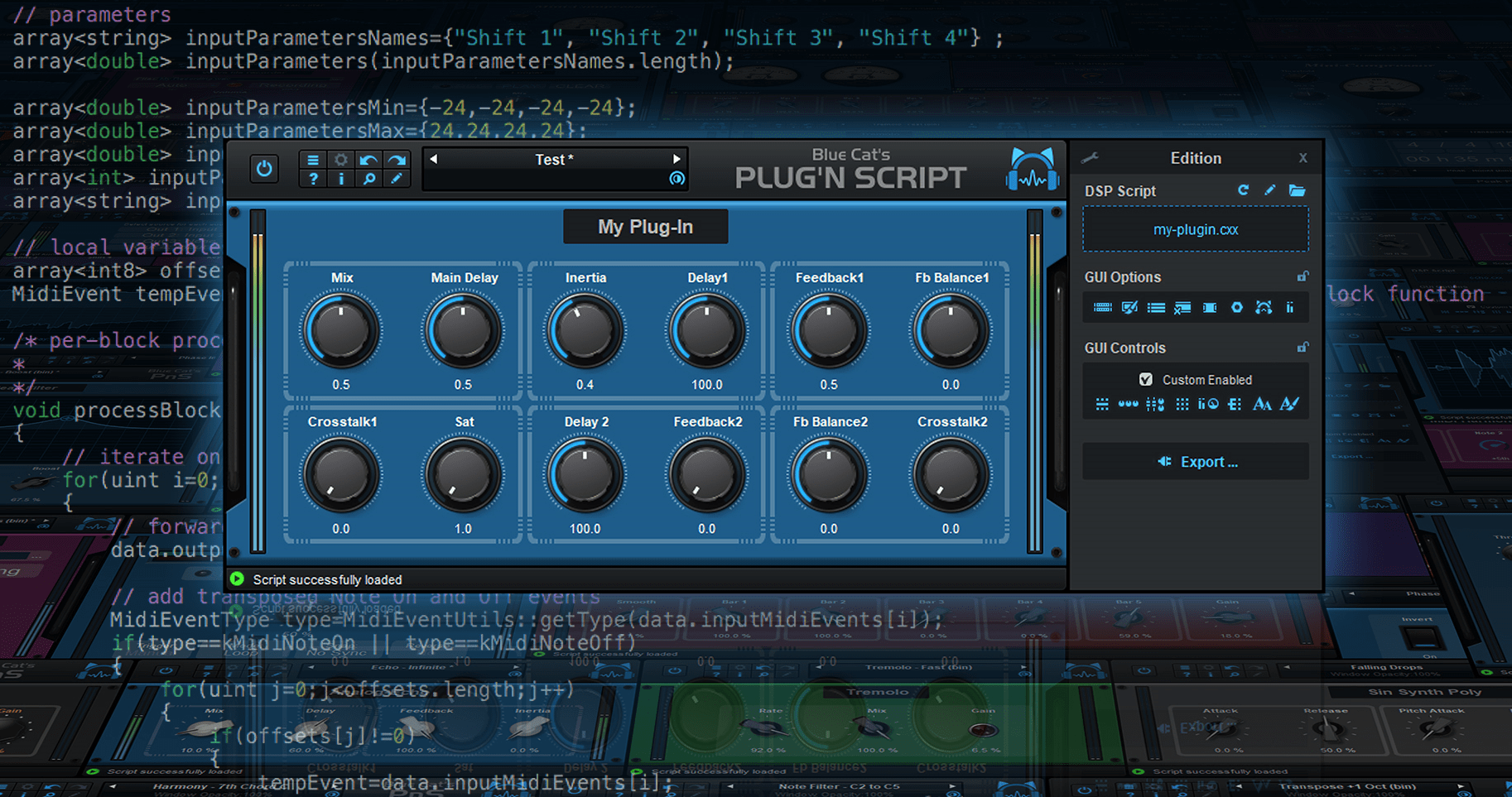 Blue Cat Audio | Plug'n Script Plug-in