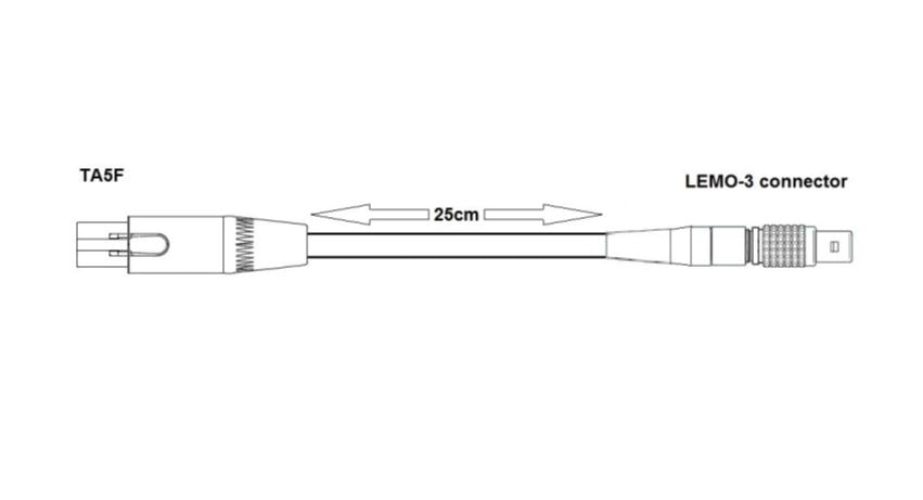 REMIC RAD 010 | LEMO-3 Adapter to SHURE and SENNHEISER wireless transmitters