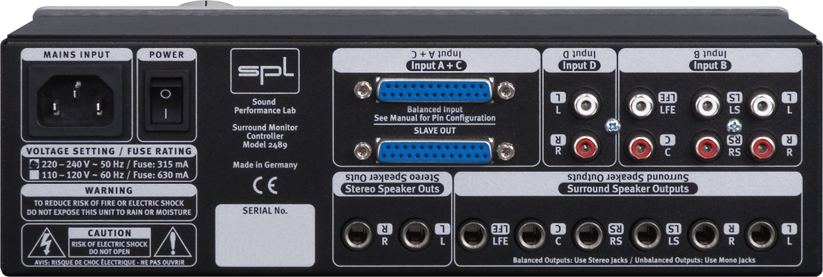 SPL Stereo- and 5.1-Surround Monitor Controller