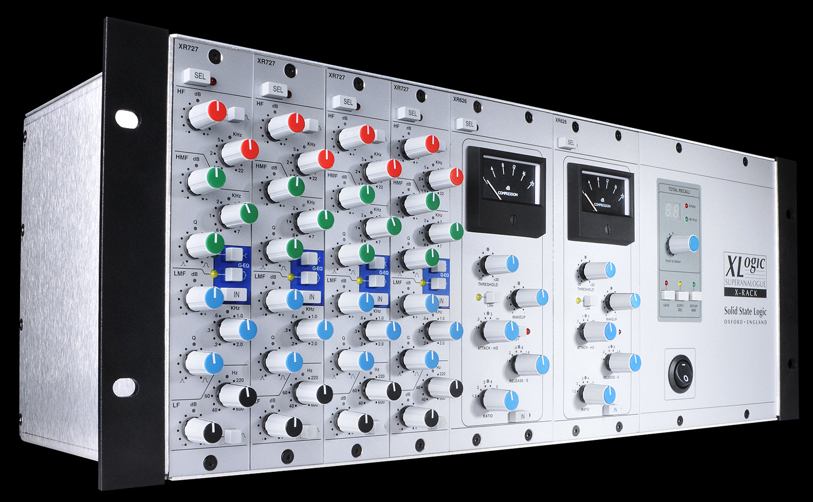 Solid State Logic X-Rack with 8 Dynamics Modules