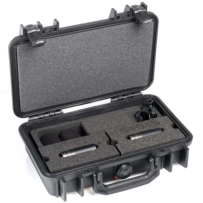DPA d:dicate™ 4015C Stereo Pair with Clips and Windscreens in Peli Case