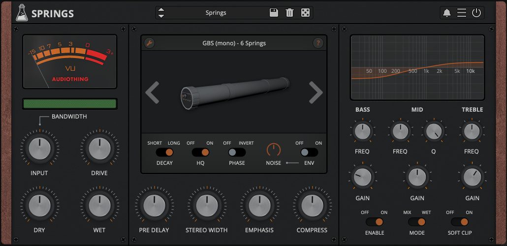 AudioThing | Springs Reverb & Baxandall EQ Plug-in