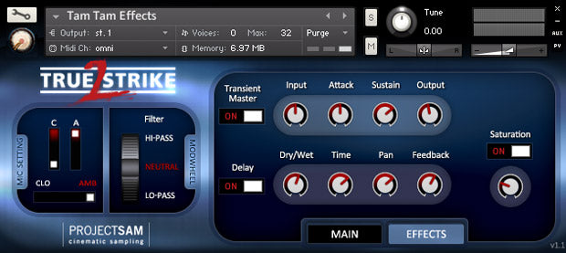 Project SAM True Strike 2 World & Effects Percussion
