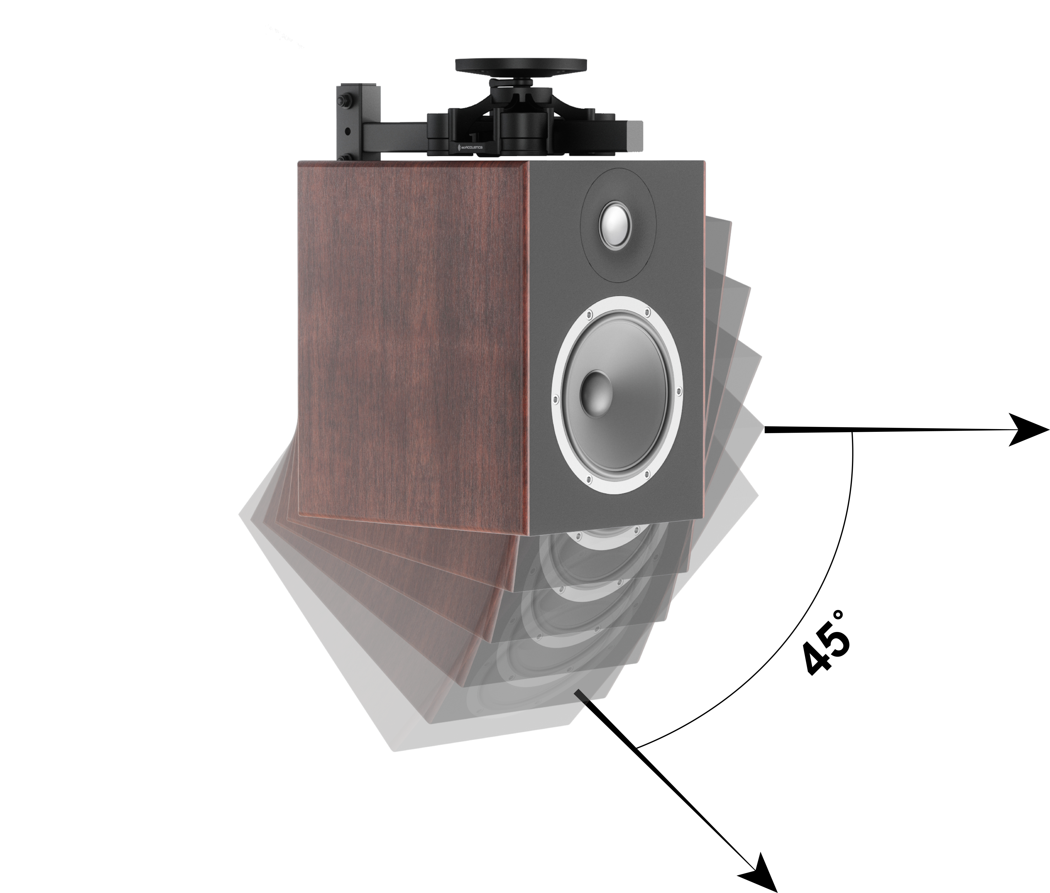 IsoAcoustics | V120	Mount to isolate height speakers for immersive audio