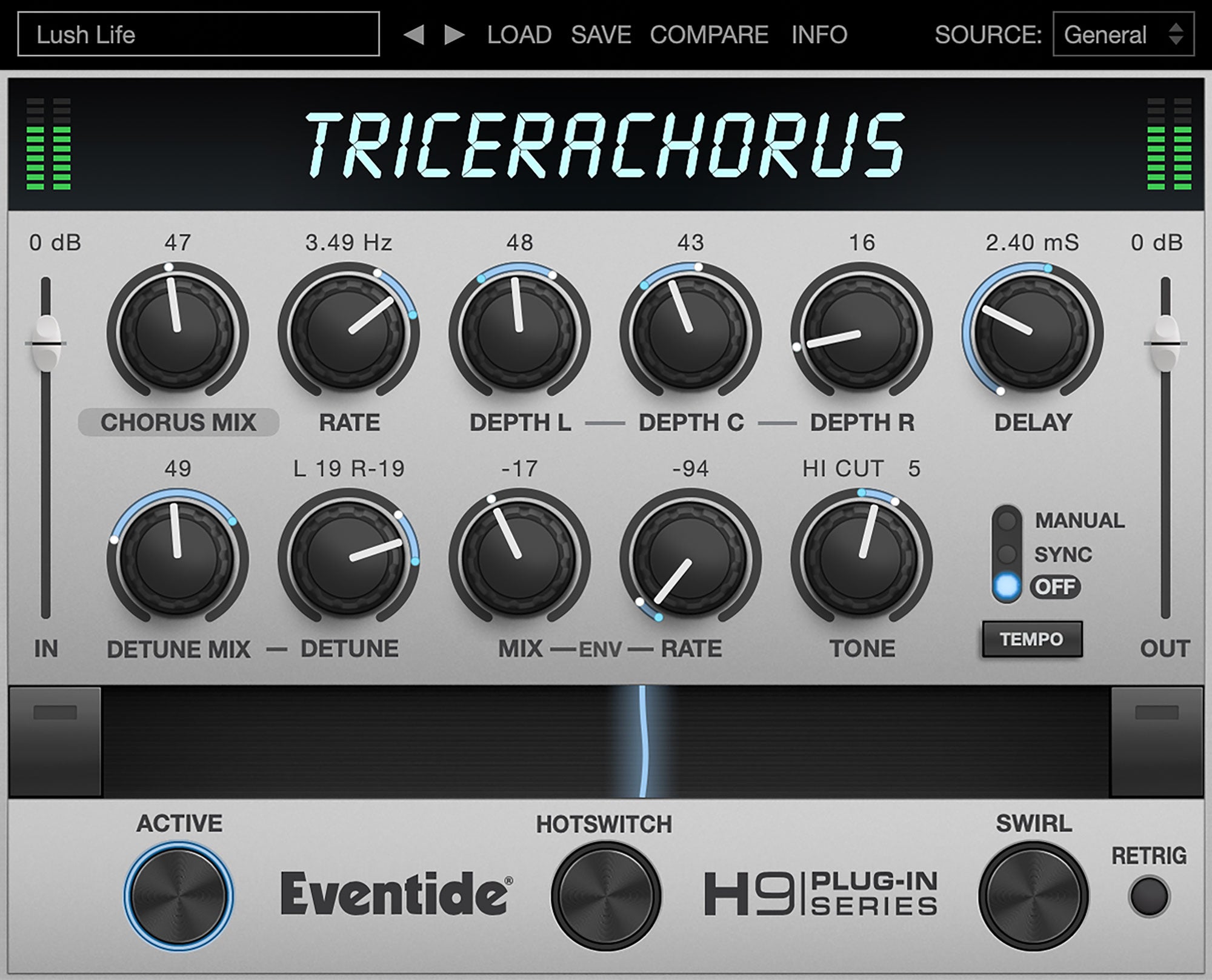 Eventide | TriceraChorus Tri-Chorus w/ MicroPitch Plug-in