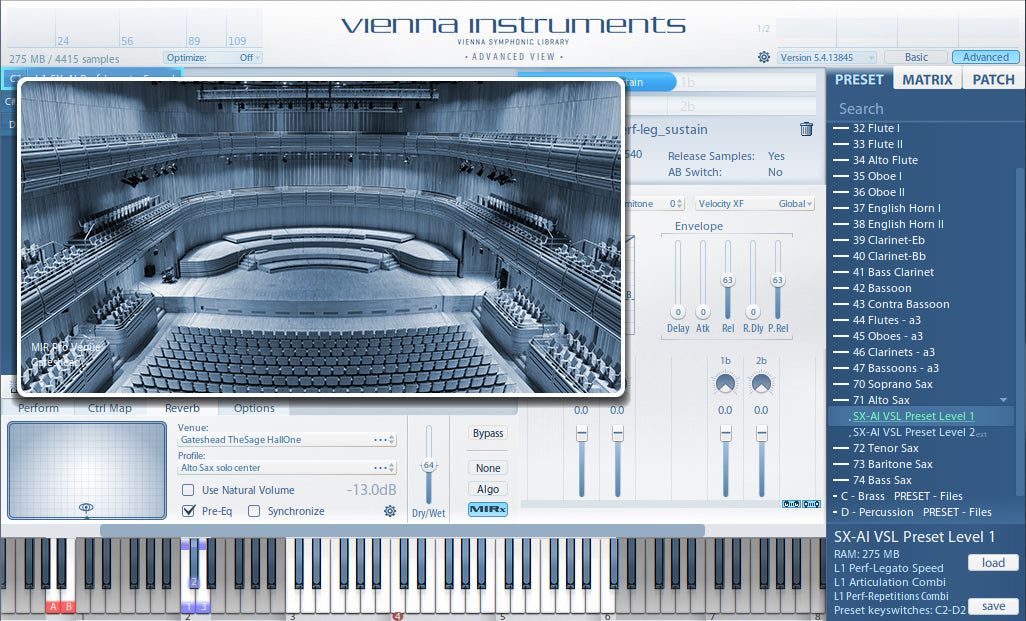 VSL Vienna MIRx The Sage Gateshead