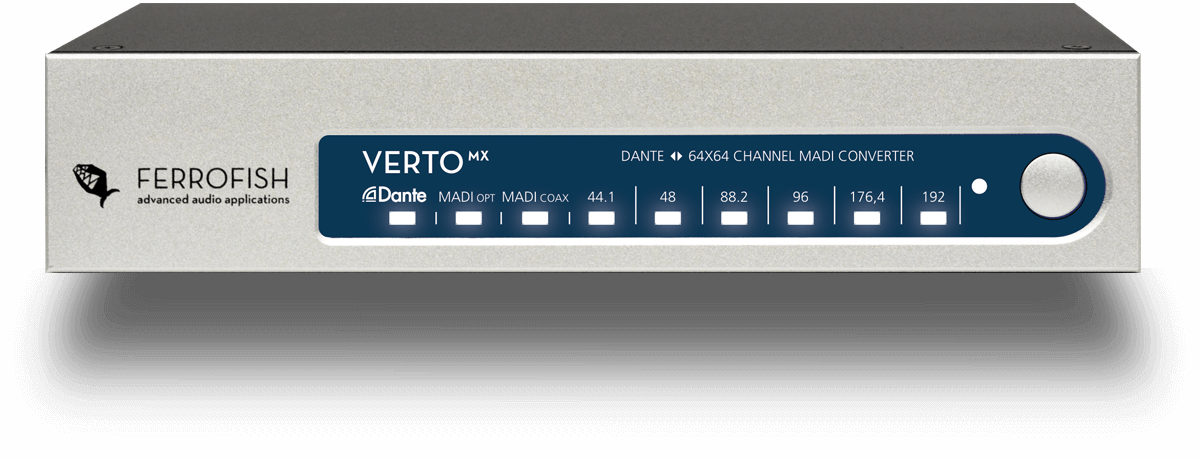 Ferrofish | VERTOMX | 64 x 64 MADI <> Dante Converter