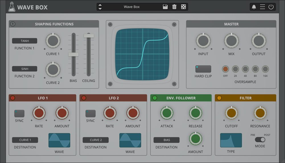 AudioThing | Wave Box Dynamic Waveshaper Plug-in