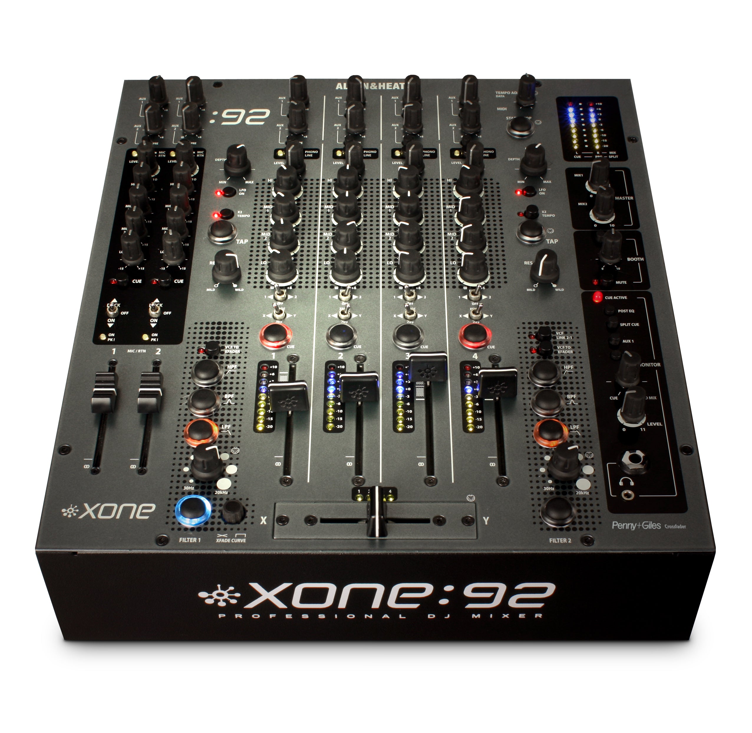 Allen & Heath | Xone:92 Analogue DJ Mixer with 4 band EQ and Multi-mode Filters