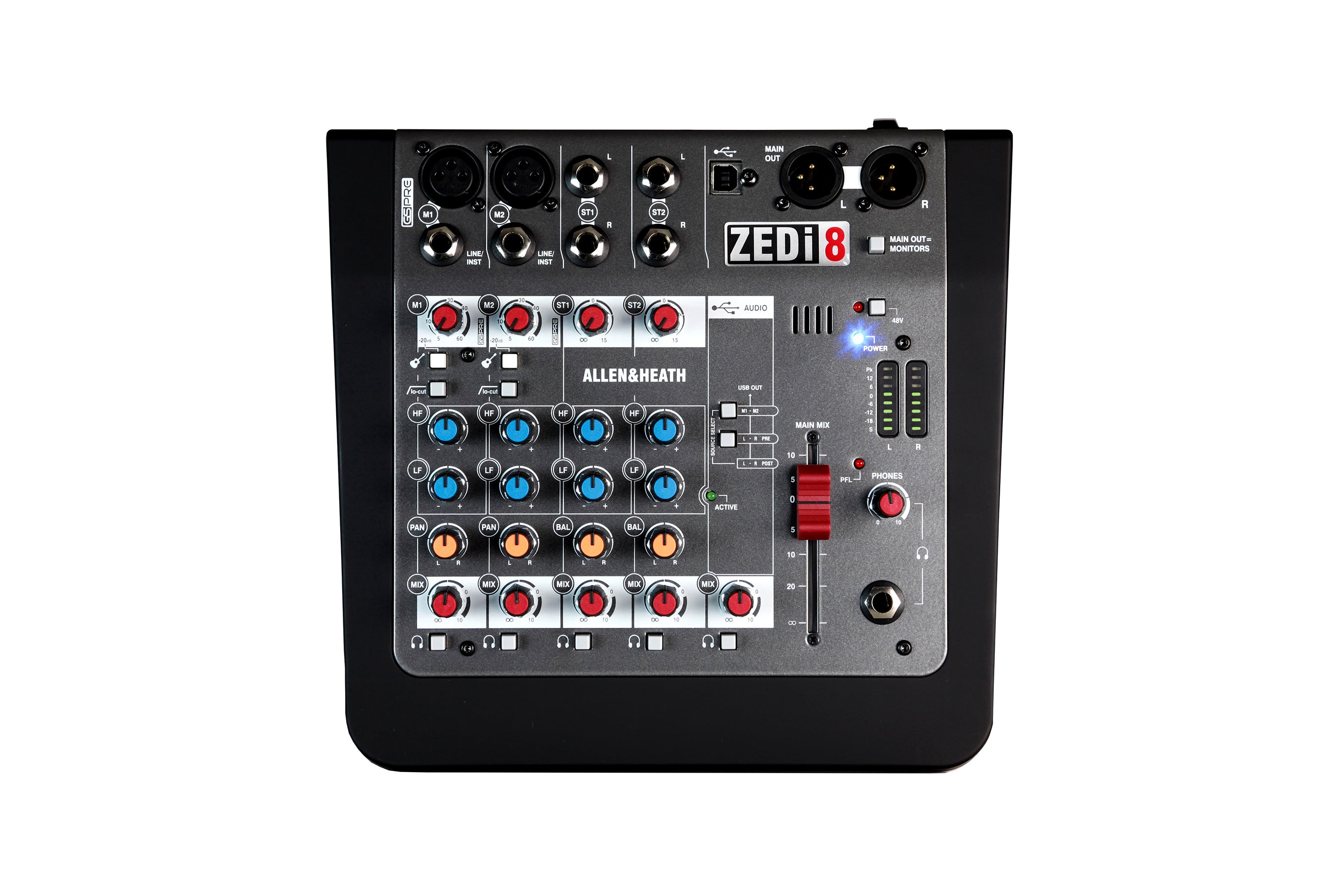 Allen & Heath | ZEDi-8 8-channel Mixer with USB Audio Interface