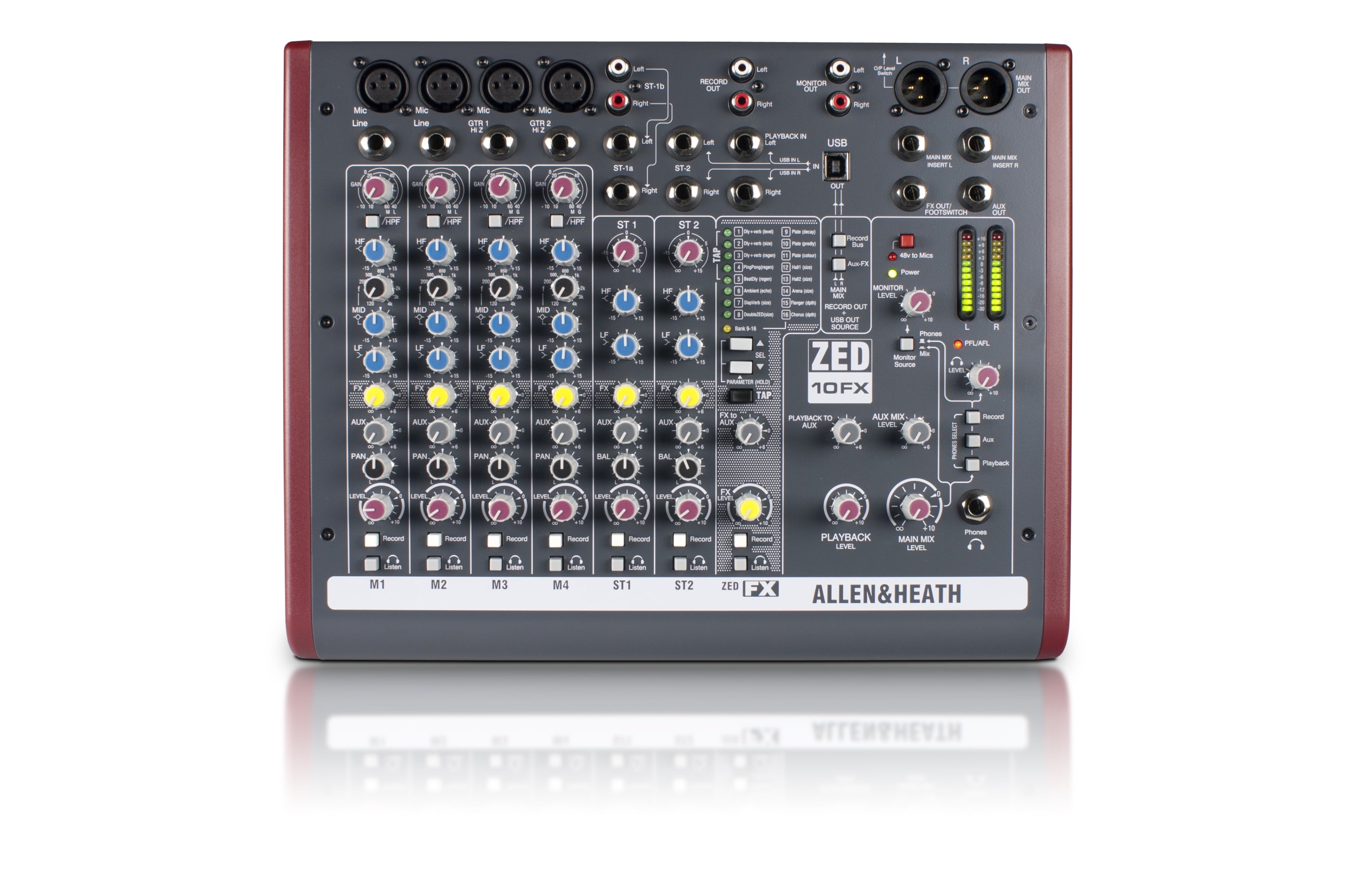 Allen & Heath | ZED-10FX 10-channel Mixer with USB Audio Interface and Effects