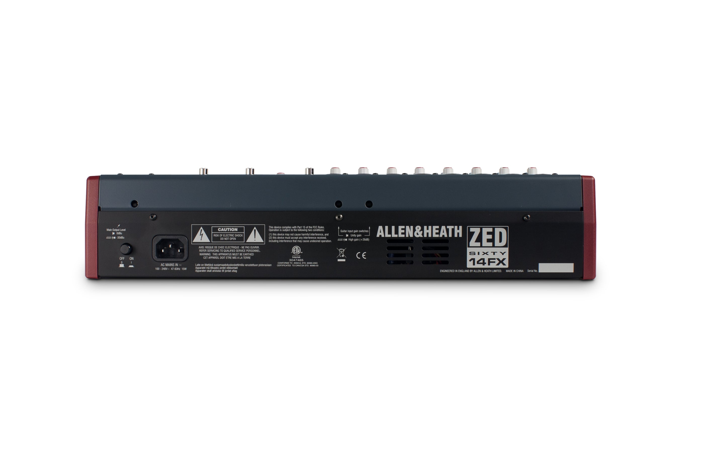 Allen & Heath | ZED60-14FX 14-channel Mixer with USB Audio Interface and Effects