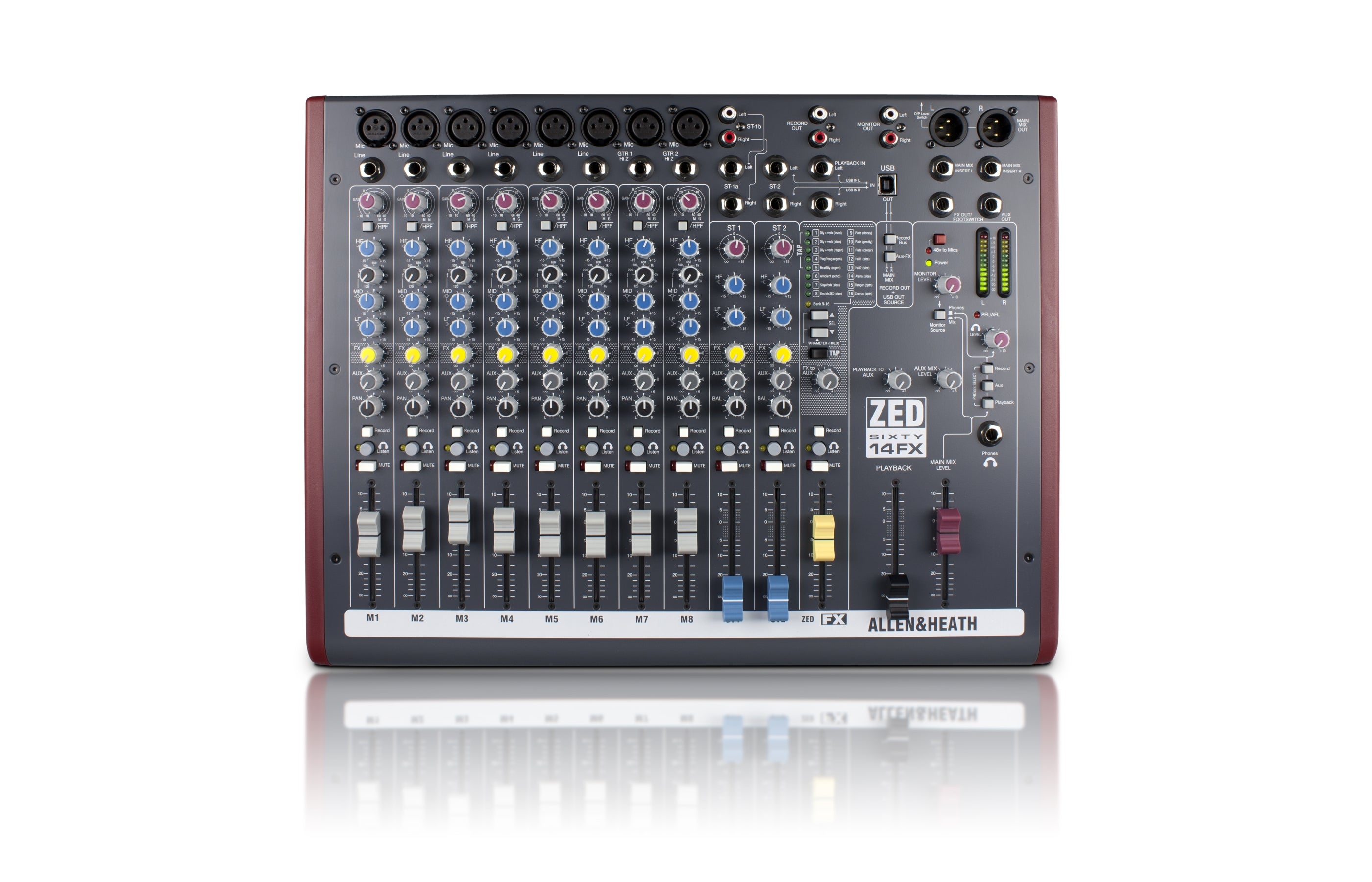 Allen & Heath | ZED60-14FX 14-channel Mixer with USB Audio Interface and Effects