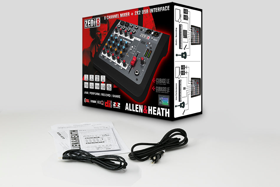 Allen & Heath | ZEDi-8 8-channel Mixer with USB Audio Interface