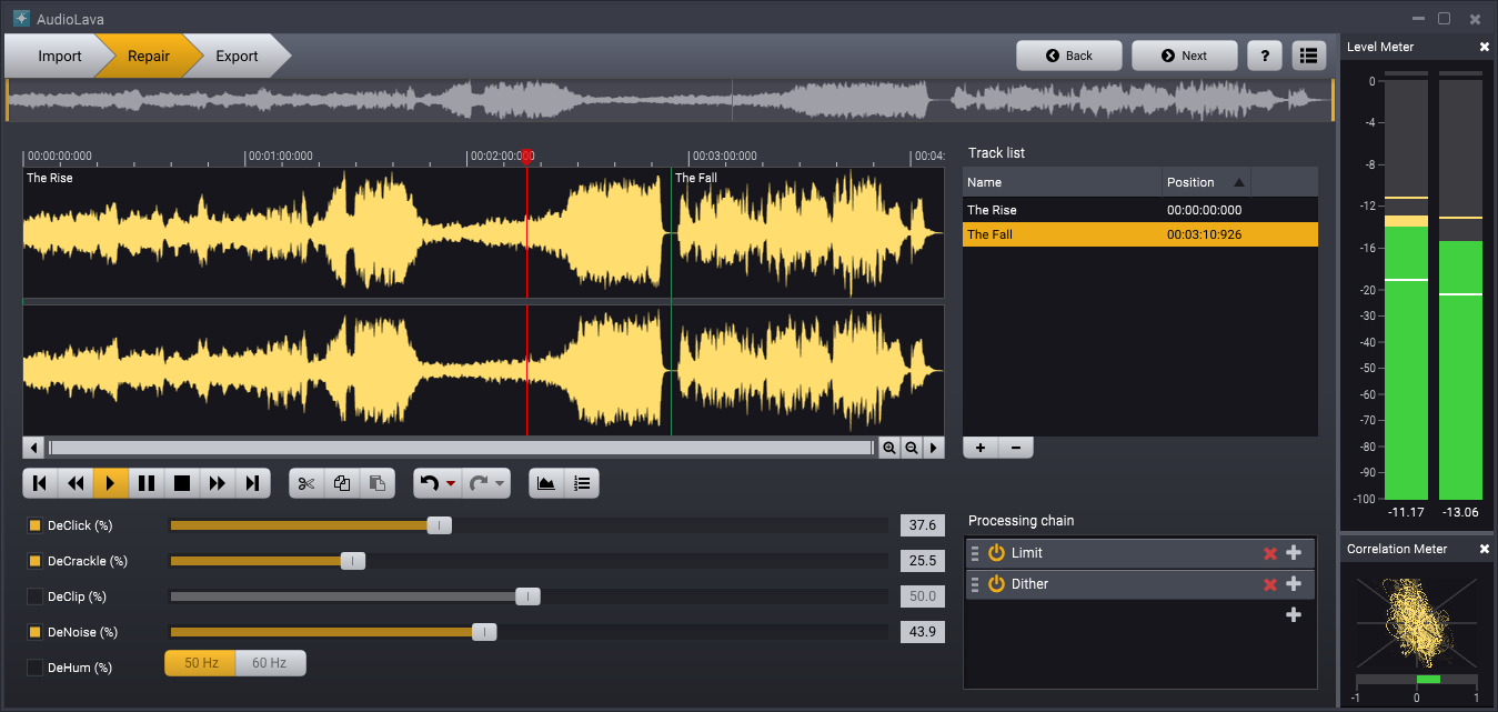 Acon Digital | AudioLava 2 Audio Restoring and Recording Plug-in