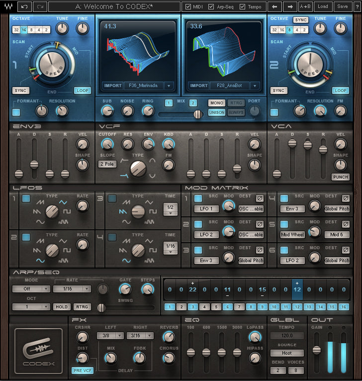 Waves | Codex Wavetable Synth Plug-in