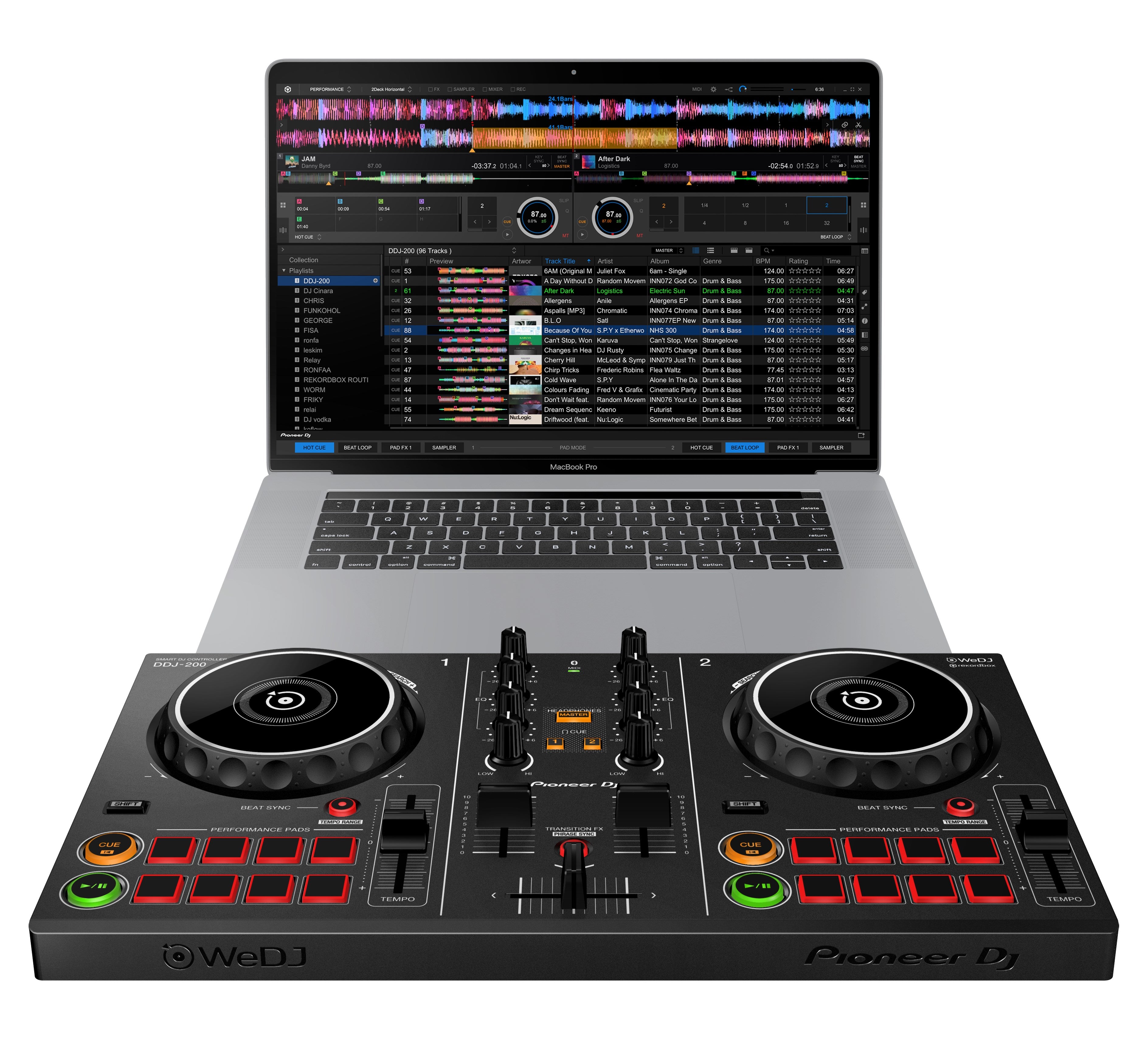 Pioneer DJ | DDJ-200 2-deck Rekordbox DJ Controller