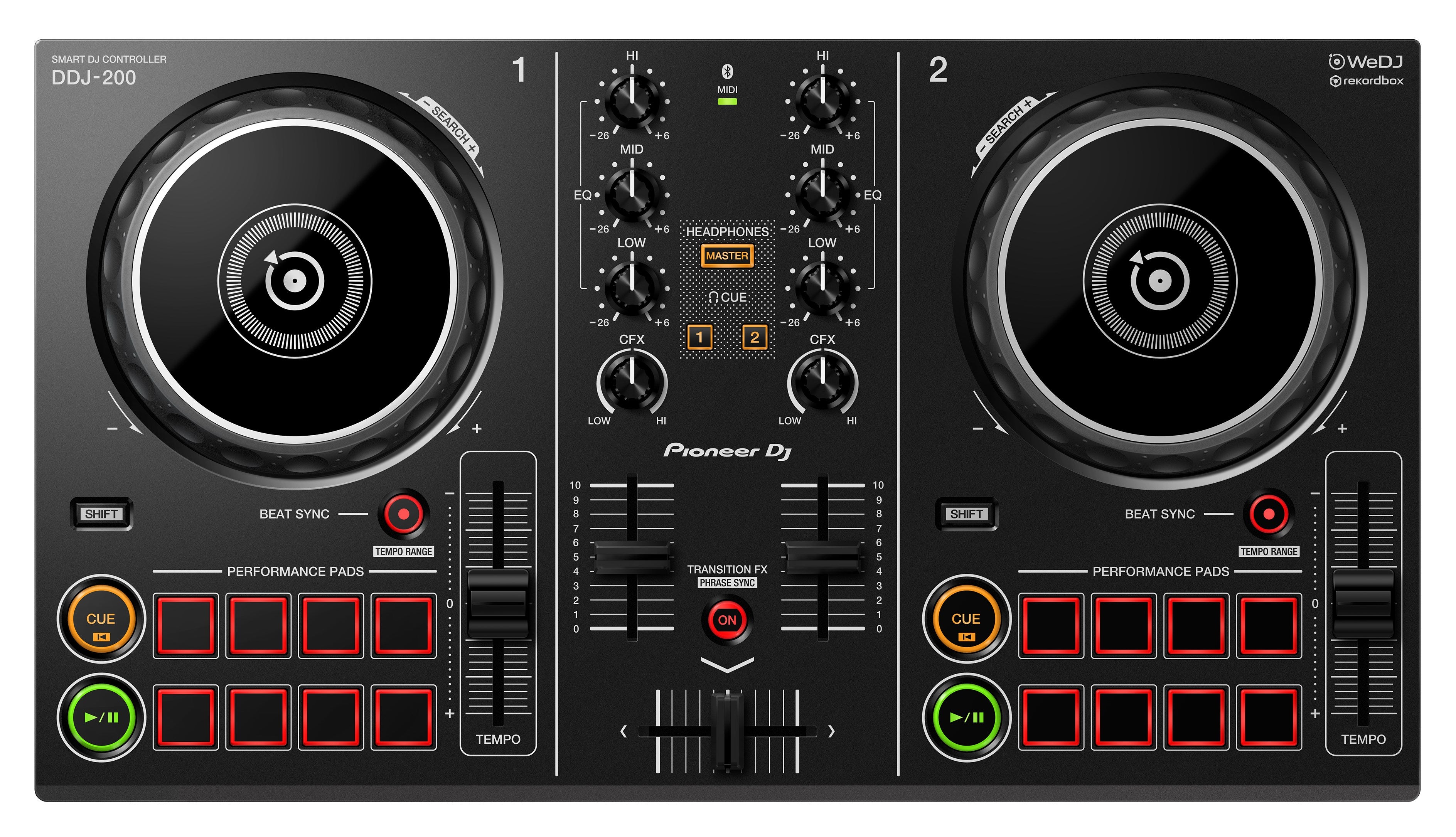 Pioneer DJ | DDJ-200 2-deck Rekordbox DJ Controller