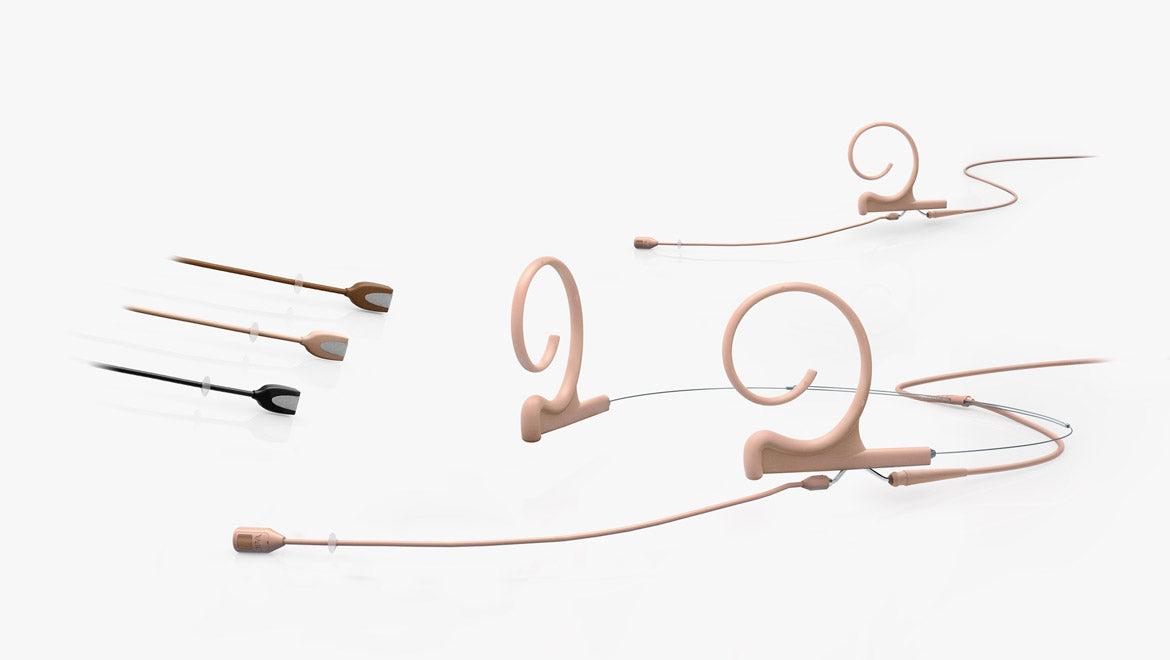 DPA d:fine™ CORE 4288 Directional Flex Earset Mic, 120 mm Boom, Beige