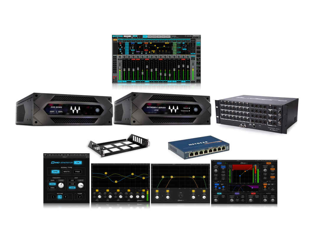 Waves | eMotion LV1 + Extreme Server-C + 32-Preamp Stagebox + Axis Scope