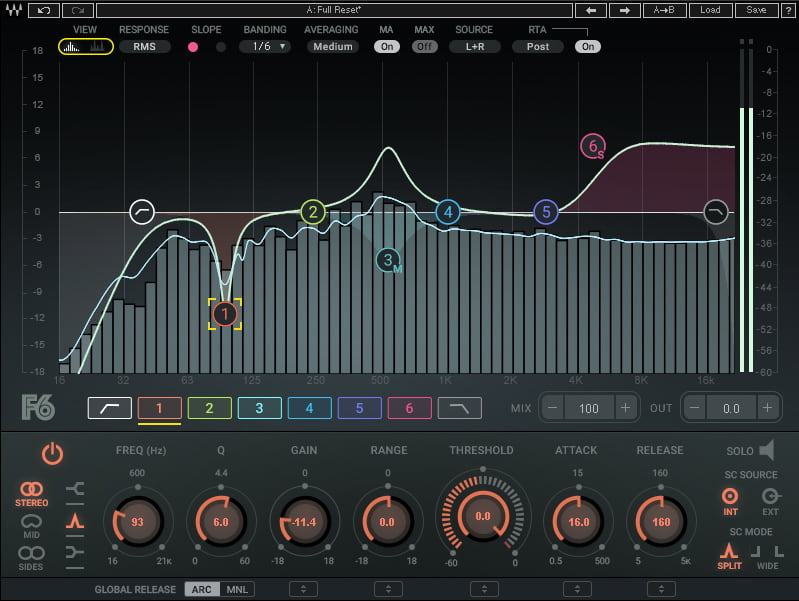 Waves | F6 Floating-Band Dynamic EQ Plug-in