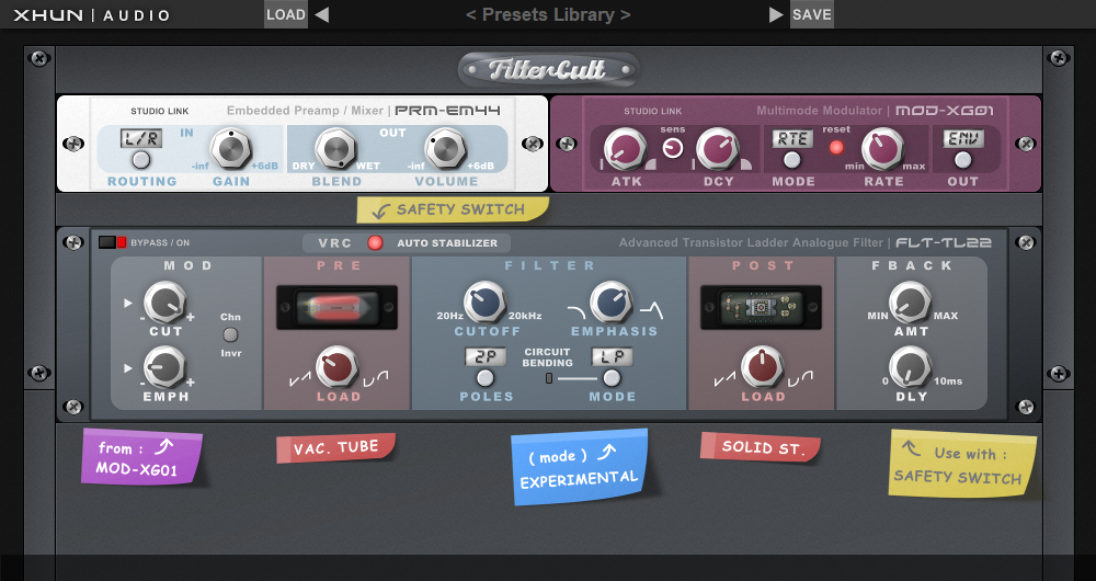 Xhun Audio | FilterCult Effects Processor Plug-in