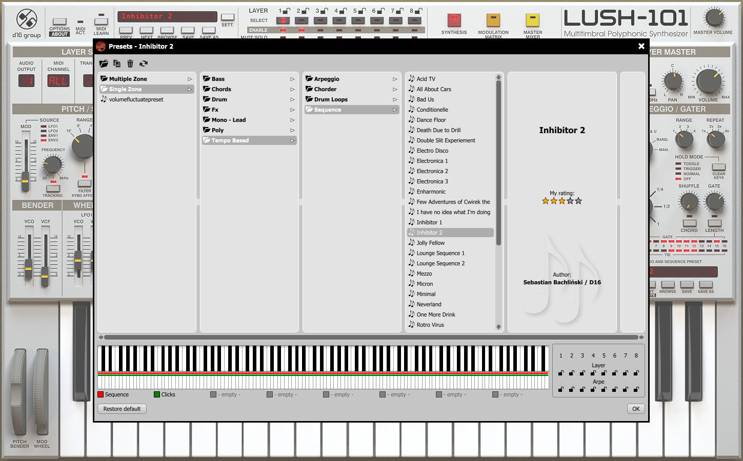 D16 Group | LUSH-101 Polyphonic Synthesizer Plug-in