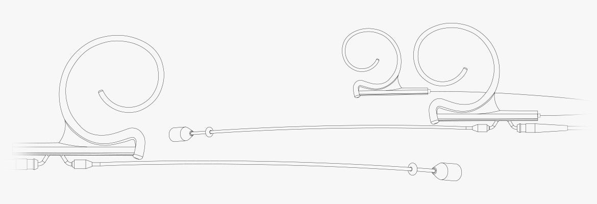 DPA d:fine™ 4288 Directional Flex Headset Mic, 100 mm Boom, Black