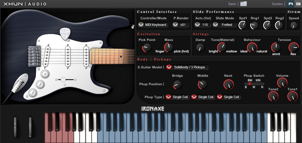 Xhun Audio | IronAxe Physical Modeling Electric Guitar Plug-in