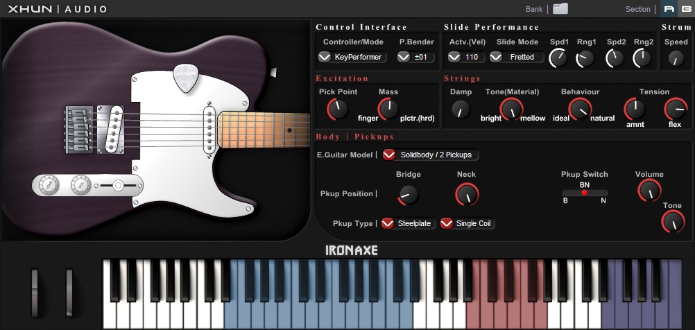 Xhun Audio | IronAxe Physical Modeling Electric Guitar Plug-in