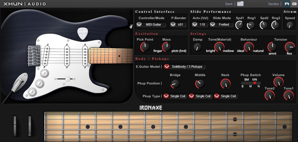 Xhun Audio | IronAxe Physical Modeling Electric Guitar Plug-in