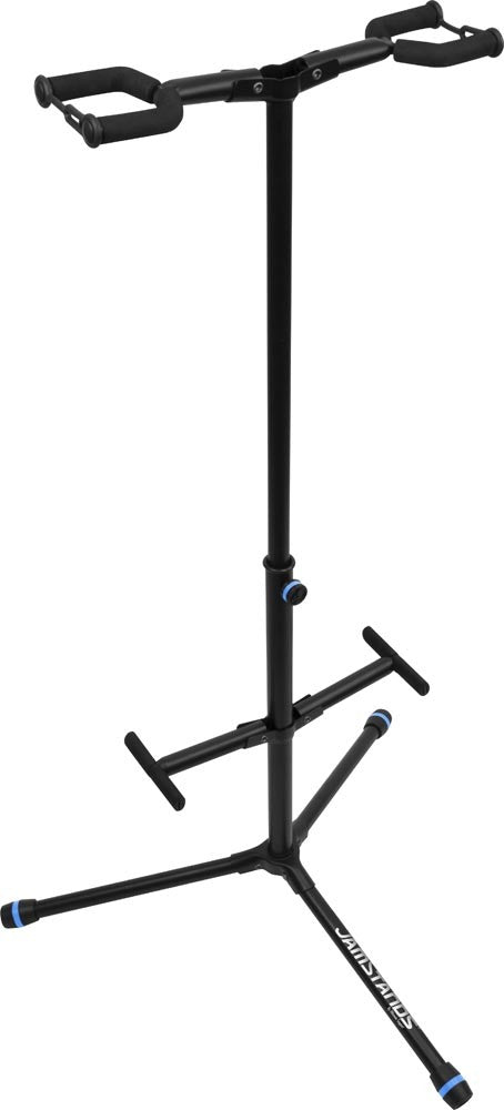 JamStands Double Hanging-Style Guitar Stand - with colored accent bands