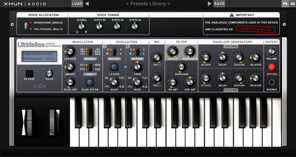 Xhun Audio | LittleOne Analog Modeling Synth & Sequencer Plug-in