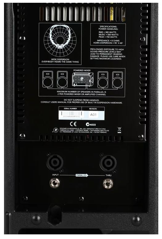 Mackie C300z 600W 12 inch Passive Speaker