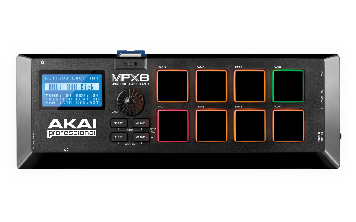 Akai Professional MPX8 SD Sample Pad Controller
