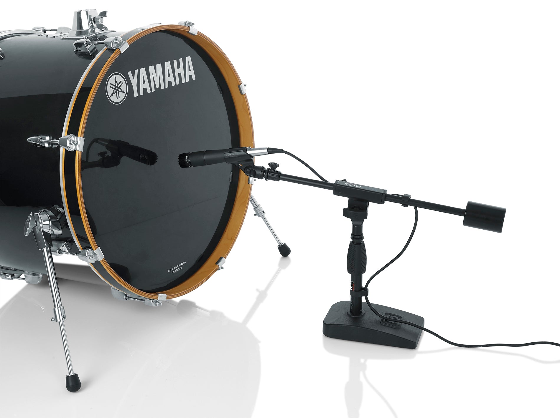 Gator Frameworks | Telescoping Boom Mic Stand Podcasting & Bass Drum